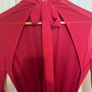 FashionNova open heart chiffon jumpsuit